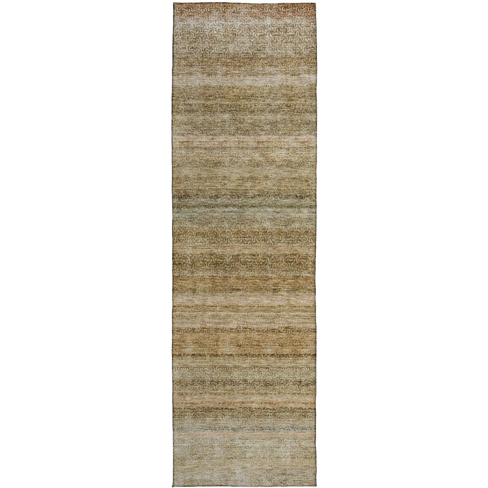 Luxury Washable Indoor/Outdoor Burano Copper 2'3" x 7'6" Runner Rug