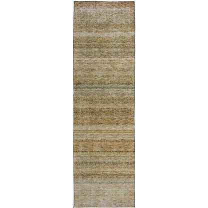 Luxury Washable Indoor/Outdoor Burano Copper 2'3" x 7'6" Runner Rug