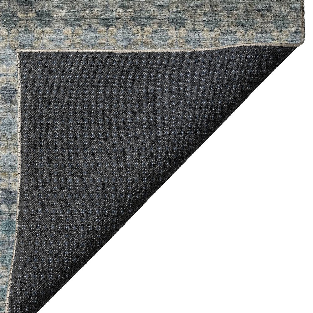 Luxury Washable Indoor/Outdoor Burano Blue 1'8" x 2'6" Rug