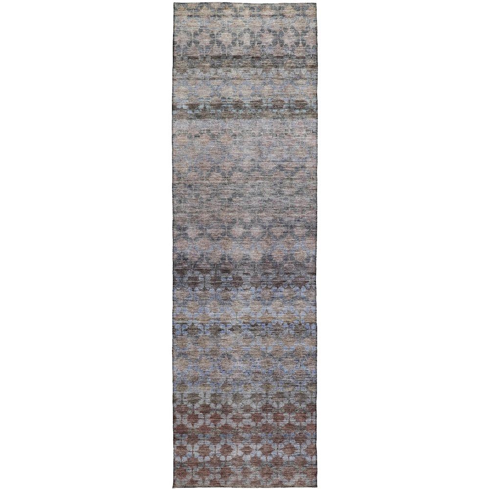Luxury Washable Indoor/Outdoor Burano Brown 2'3" x 7'6" Runner Rug