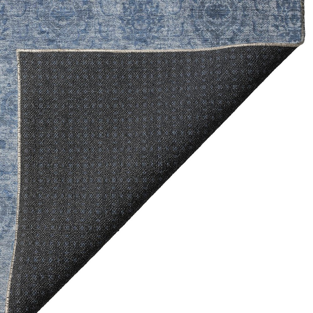 Luxury Washable Indoor/Outdoor Burano Blue 1'8" x 2'6" Rug