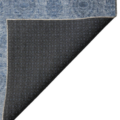 Luxury Washable Indoor/Outdoor Burano Blue 1'8" x 2'6" Rug