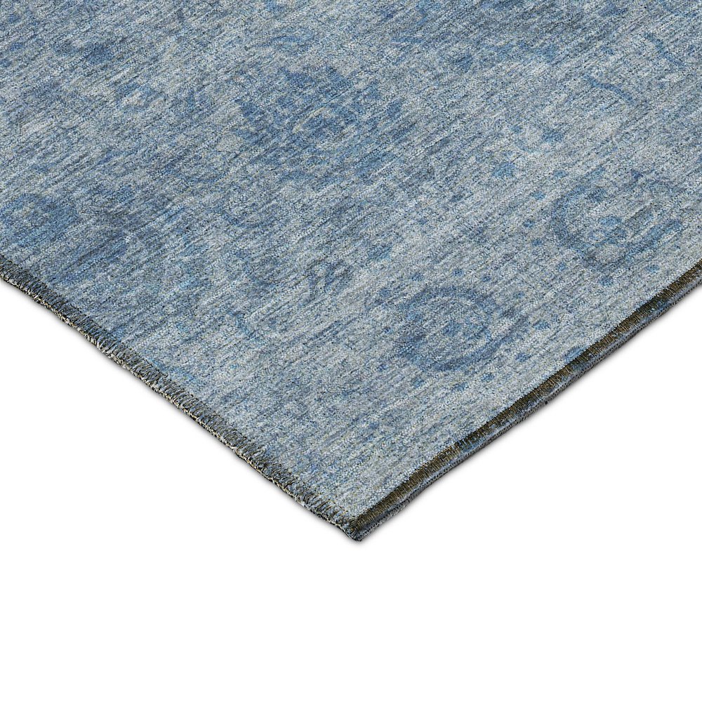 Luxury Washable Indoor/Outdoor Burano Blue 1'8" x 2'6" Rug