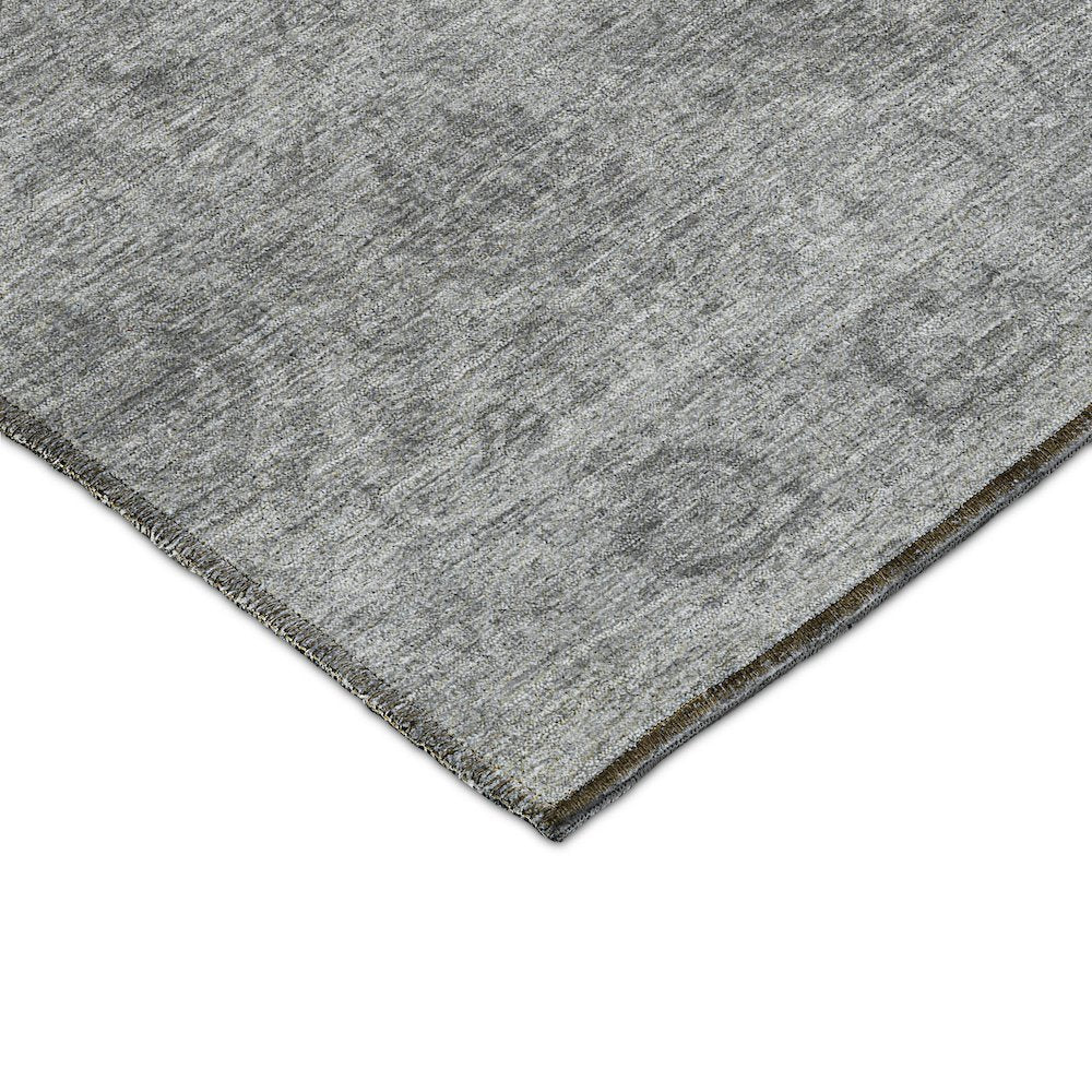 Luxury Washable Indoor/Outdoor Burano Gray 1'8" x 2'6" Rug