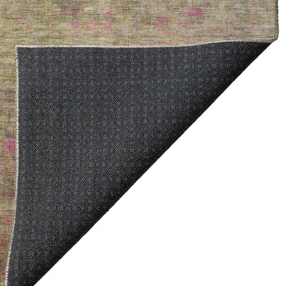 Luxury Washable Indoor/Outdoor Burano Cactus 1'8" x 2'6" Rug