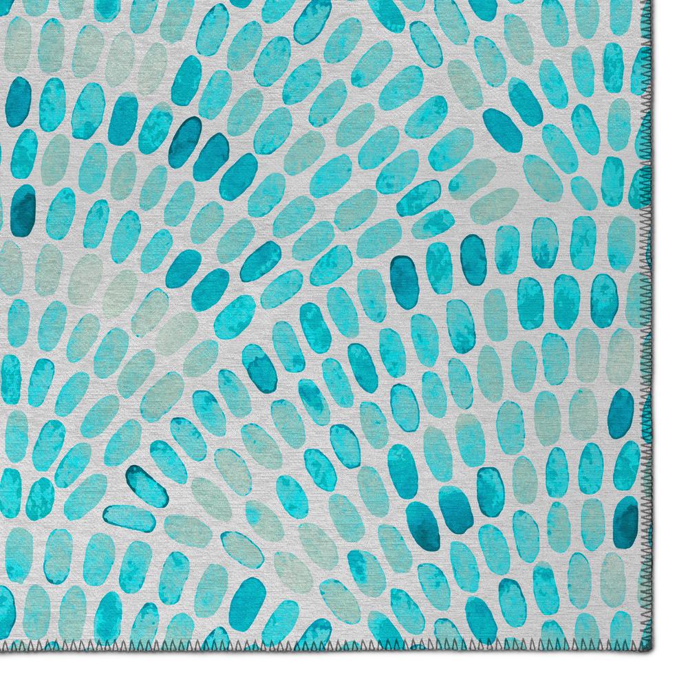 Indoor/Outdoor Surfside ASR37 Aqua Washable 10' x 14' Rug