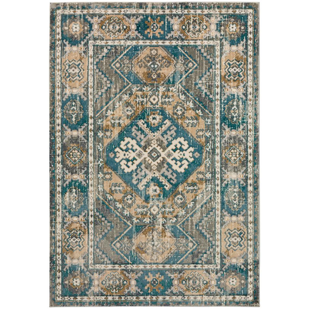 Karma KM22 Charcoal 3'3" x 5'1" Rug