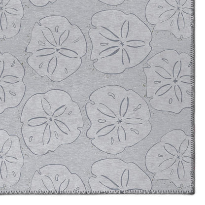 Indoor/Outdoor Seabreeze SZ10 Silver Washable 1'8" x 2'6" Rug