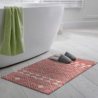 Indoor/Outdoor Sedona SN1 Paprika Washable 1'8" x 2'6" Rug