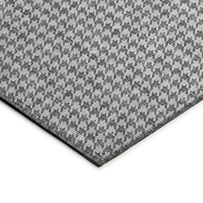 Indoor/Outdoor Hinton HN1 Grey Washable 10' x 10' Rug