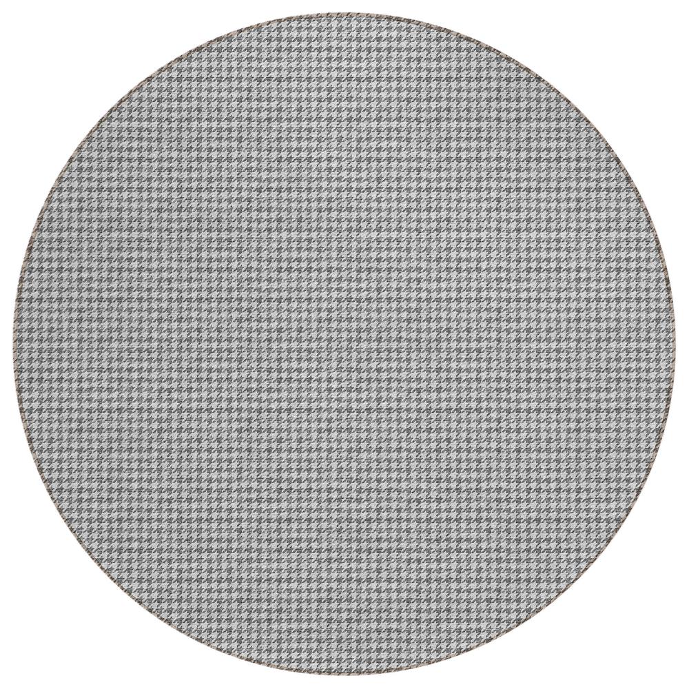 Indoor/Outdoor Hinton HN1 Grey Washable 10' x 10' Rug