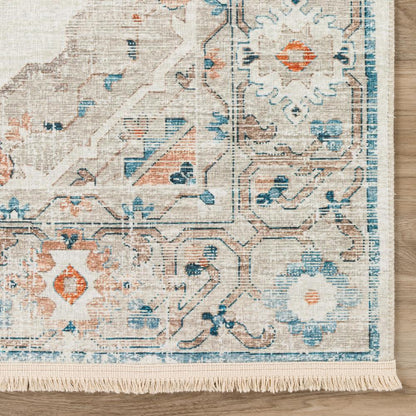 Indoor/Outdoor Marbella MB1 Ivory Washable 10' x 14' Rug