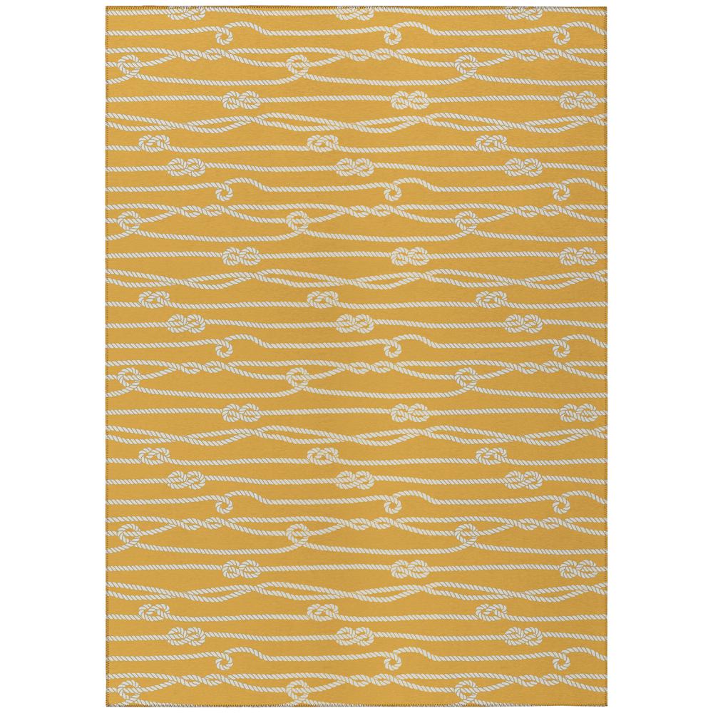 Indoor/Outdoor Harbor HA7 Gold Washable 10' x 14' Rug