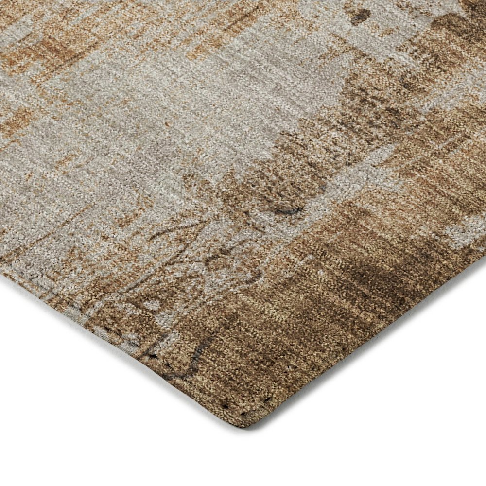 Luxury Washable Indoor/Outdoor Kochi Rust 1'8" x 2'6" Rug
