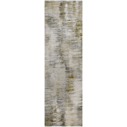 Luxury Washable Indoor/Outdoor Kochi Mocha 2'3" x 7'6" Runner Rug