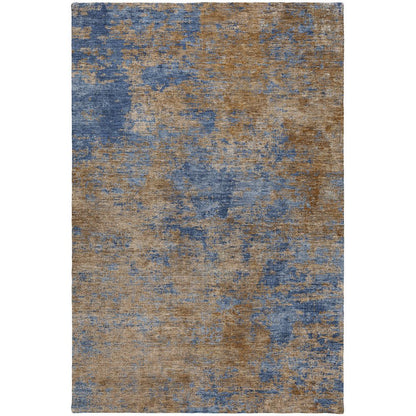 Luxury Washable Indoor/Outdoor Kochi Navy 2'6" x 3'10" Rug