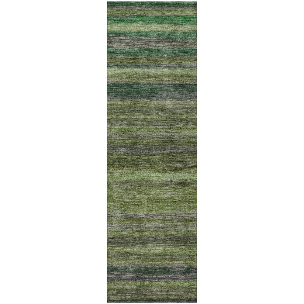 Luxury Washable Indoor/Outdoor Kochi Aloe 2'3" x 7'6" Runner Rug