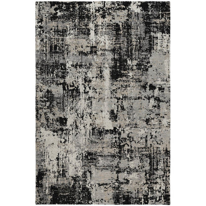 Luxury Washable Indoor/Outdoor Kochi Black 2'6" x 3'10" Rug