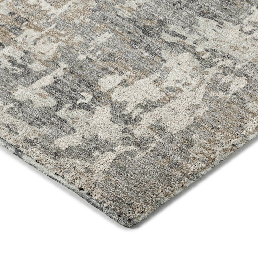 Luxury Washable Indoor/Outdoor Kochi Gray 1'8" x 2'6" Rug