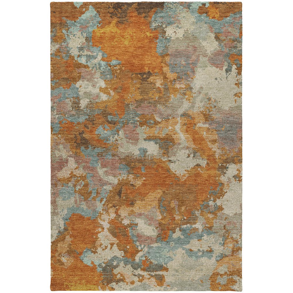 Luxury Washable Indoor/Outdoor Kochi Copper 2'6" x 3'10" Rug