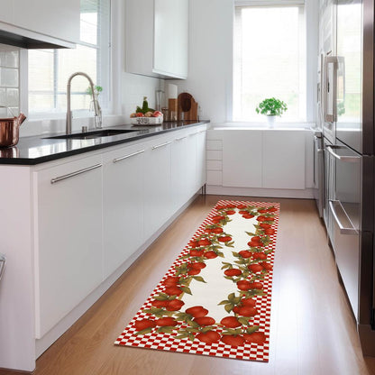 Indoor/Outdoor Kendall KE9 Red Washable 2'3" x 7'6" Runner Rug