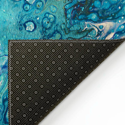Karina Seaglass Modern Abstract 1'8" x 2'6" Accent Rug Seaglass AKC34