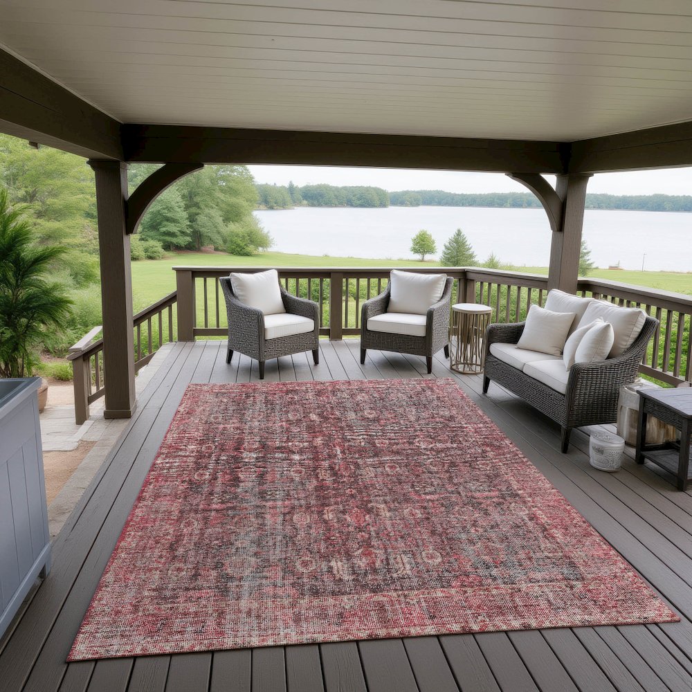 Indoor/Outdoor Karaj Pink 2'6" x 3'10" Rug