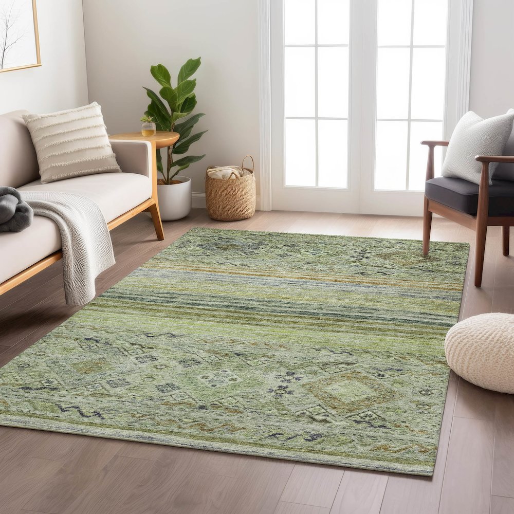 Indoor/Outdoor Karaj Aloe 2'6" x 3'10" Rug