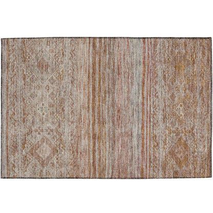 Indoor/Outdoor Karaj Copper 1'8" x 2'6" Rug