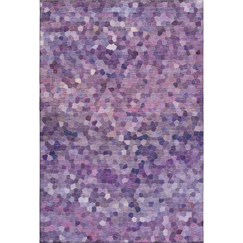 Luxury Washable Indoor/Outdoor Kaleidoscope KL1 Purple 2'6" x 3'10" Rug
