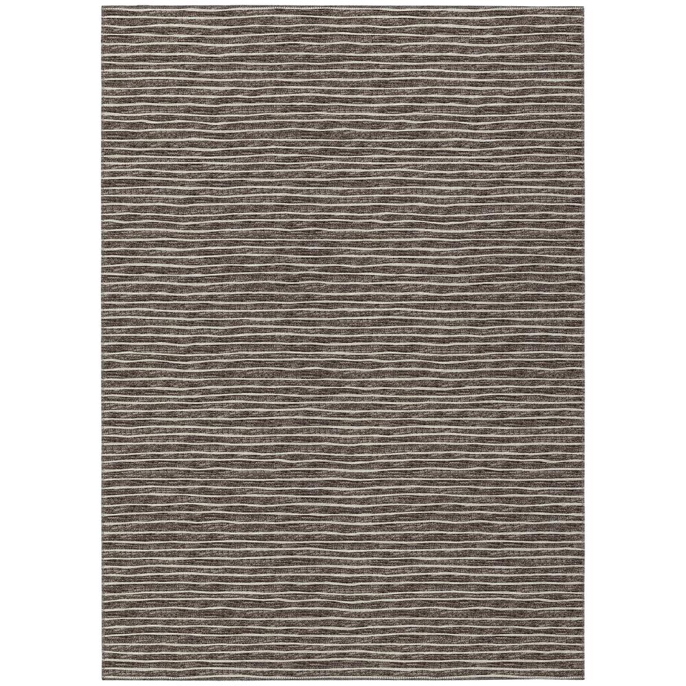 Indoor/Outdoor Laidley LA1 Chocolate Washable 10' x 14' Rug