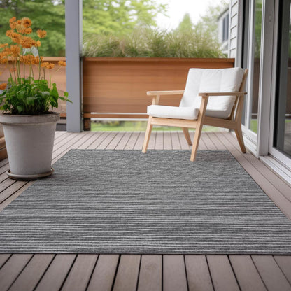Indoor/Outdoor Laidley LA1 Grey Washable 10' x 14' Rug