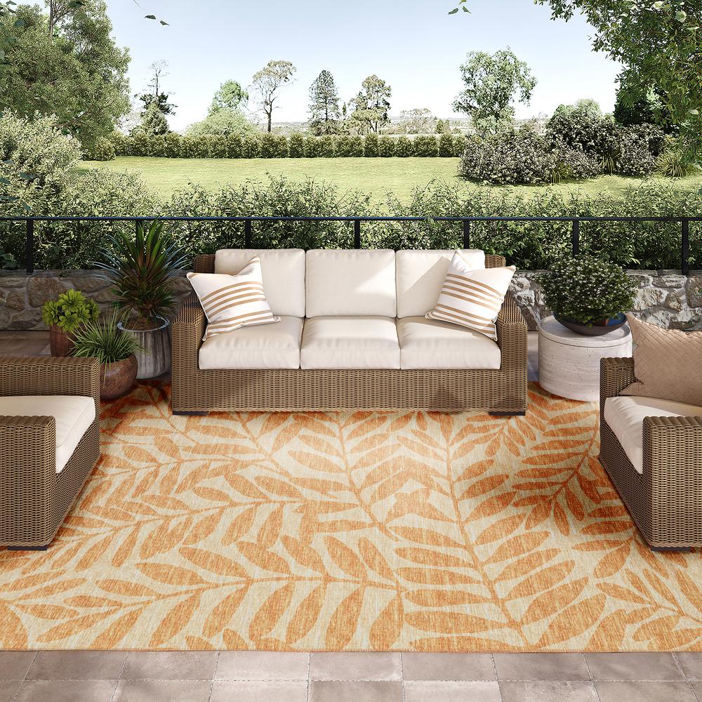 Yuma Gilded Coastal Floral 10' x 14' Area Rug Gilded AYU35