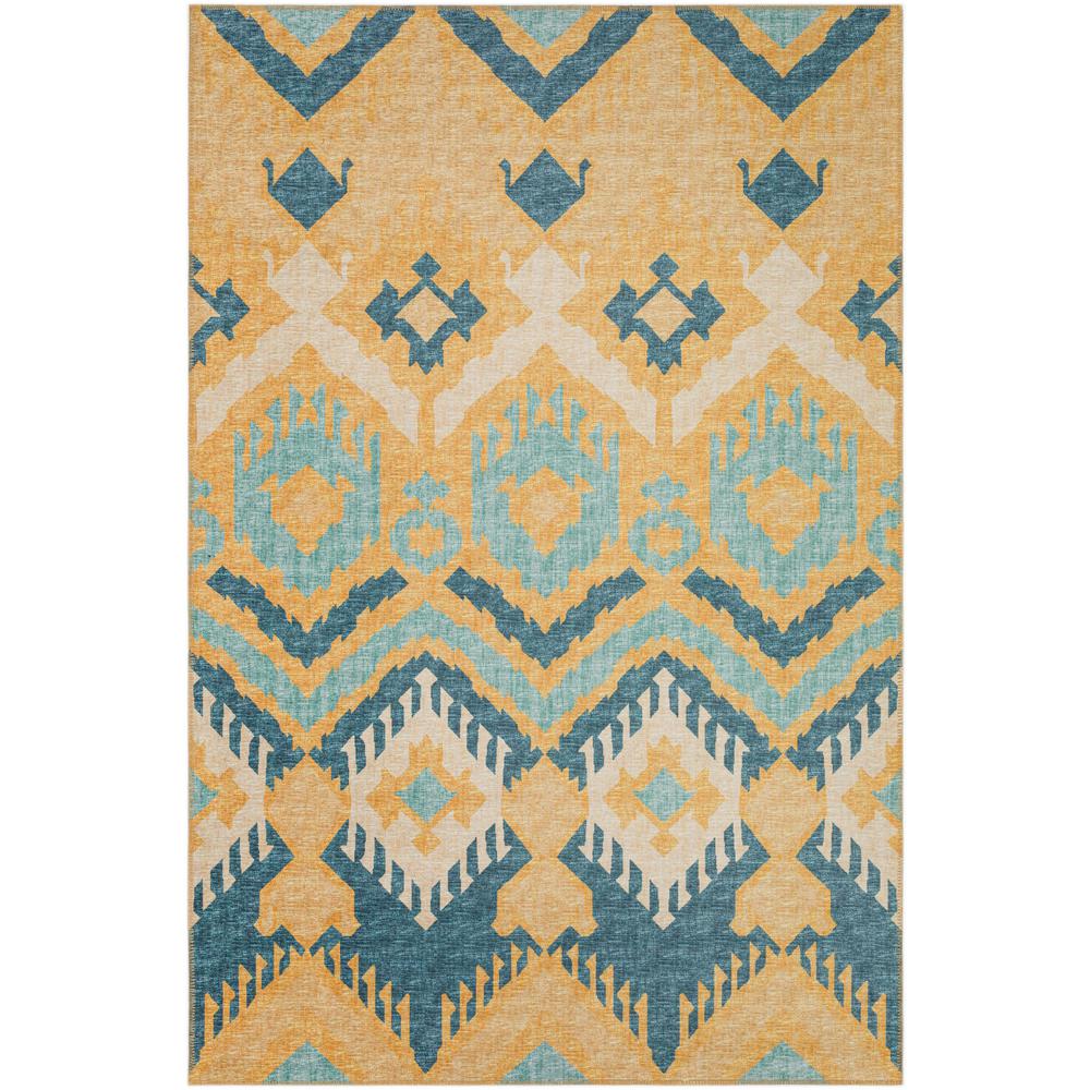 Indoor/Outdoor Sedona SN2 Marigold Washable 10' x 14' Rug