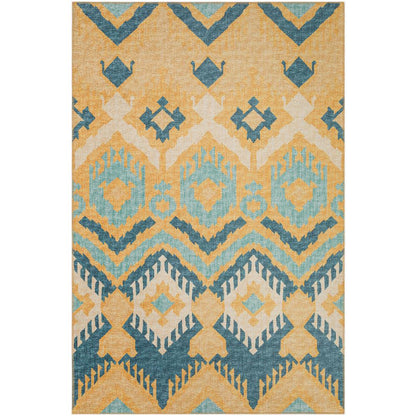 Indoor/Outdoor Sedona SN2 Marigold Washable 10' x 14' Rug