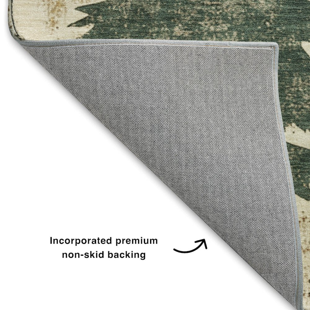 Luxury Washable Indoor/Outdoor Merry & Bright Ivory 1'8" x 2'6" Rug