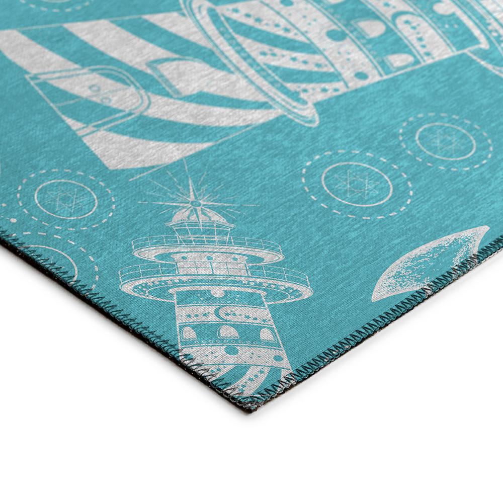 Indoor/Outdoor Harbor HA9 Ocean Washable 1'8" x 2'6" Rug