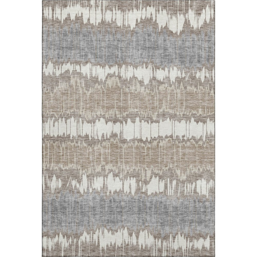 Machine Washable Indoor/Outdoor Neo Taupe 2'6" x 3'10" Rug