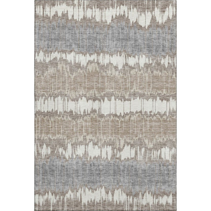Machine Washable Indoor/Outdoor Neo Taupe 2'6" x 3'10" Rug