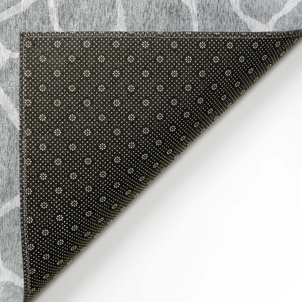 Safari Grey Animal Animal Print 1'8" x 2'6" Accent Rug Grey ASF34