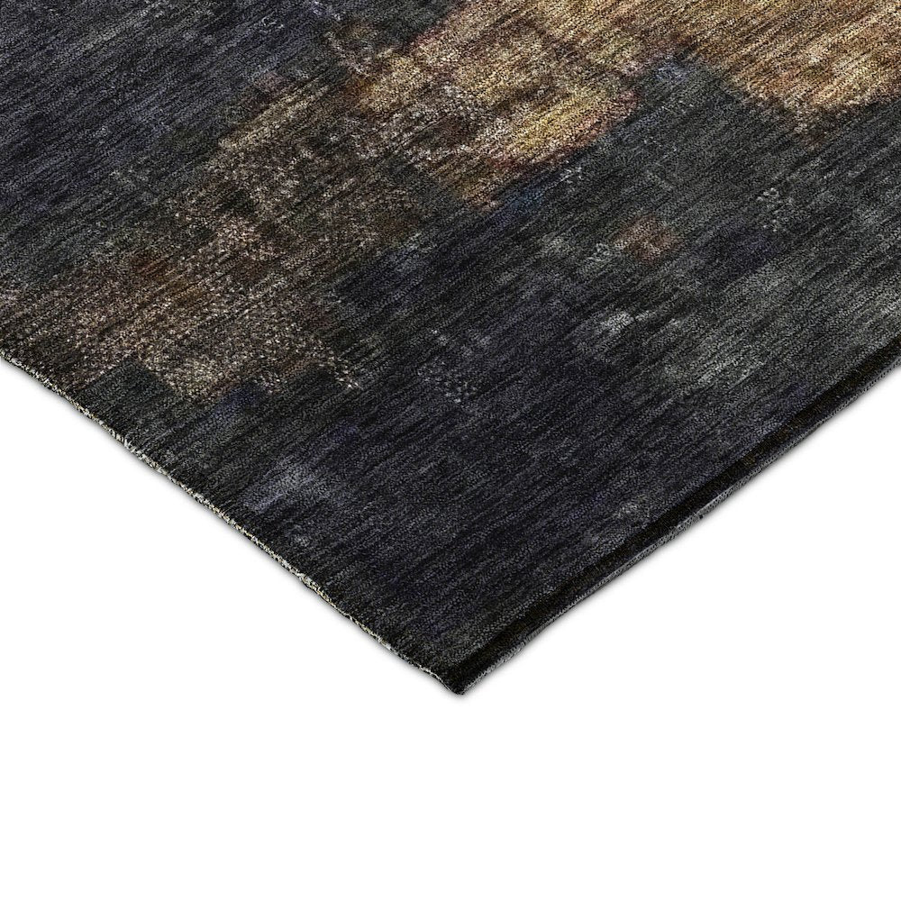 Indoor/Outdoor Nouveau Charcoal 1'8" x 2'6" Rug