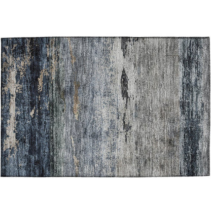 Indoor/Outdoor Nouveau Navy 1'8" x 2'6" Rug