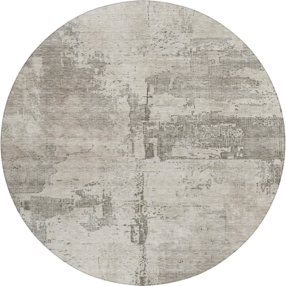 Indoor/Outdoor Nouveau Linen 8' x 8' Round Rug