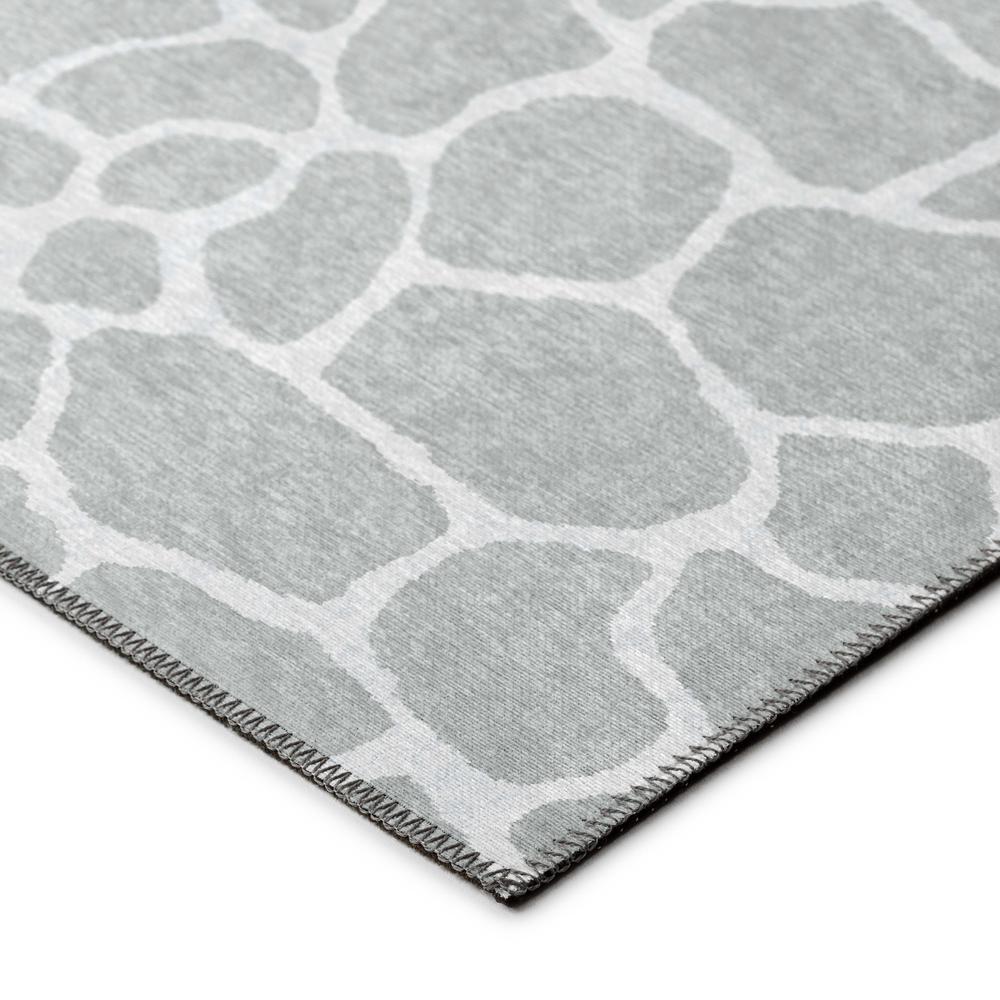 Safari Grey Animal Animal Print 1'8" x 2'6" Accent Rug Grey ASF34