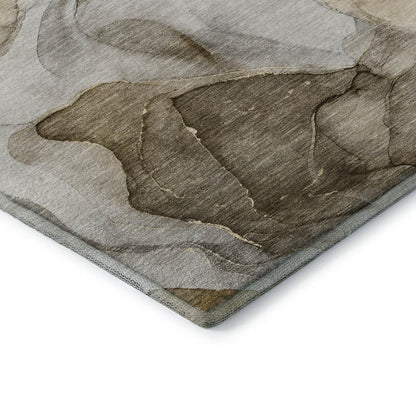 Luxury Washable Odyssey OY4 Taupe 10' x 14' Rug