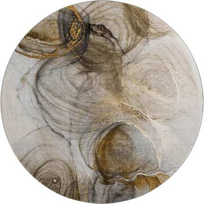 Luxury Washable Odyssey OY9 Beige 8' x 8' Rug