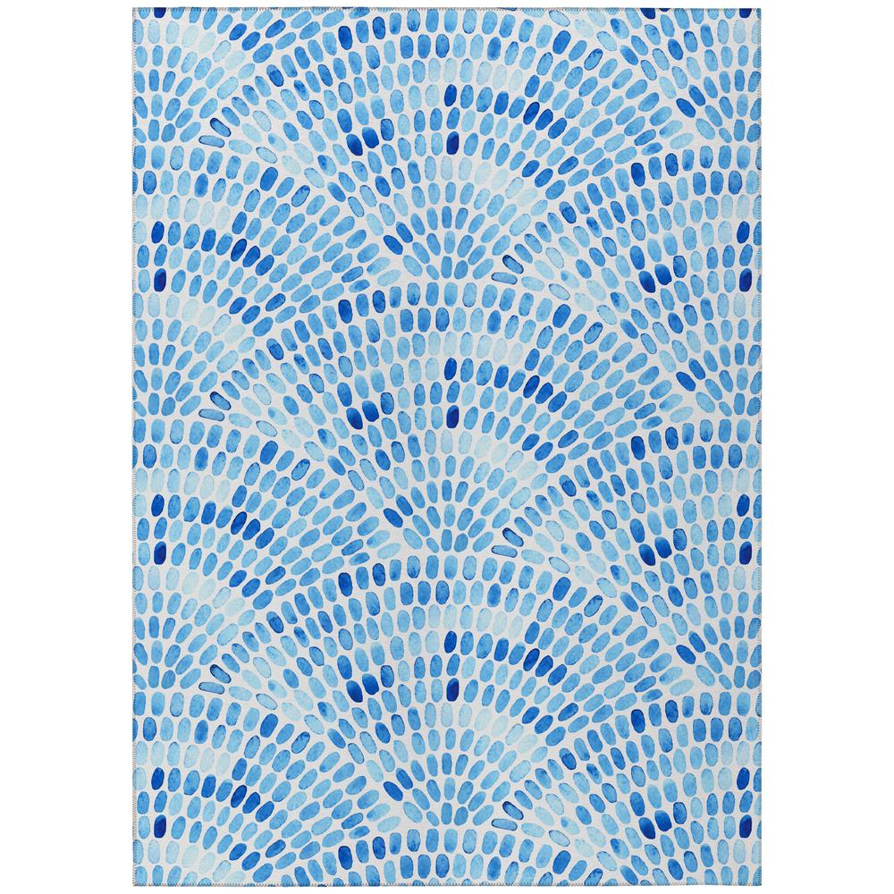 Indoor/Outdoor Seabreeze SZ7 Indigo Washable 10' x 14' Rug