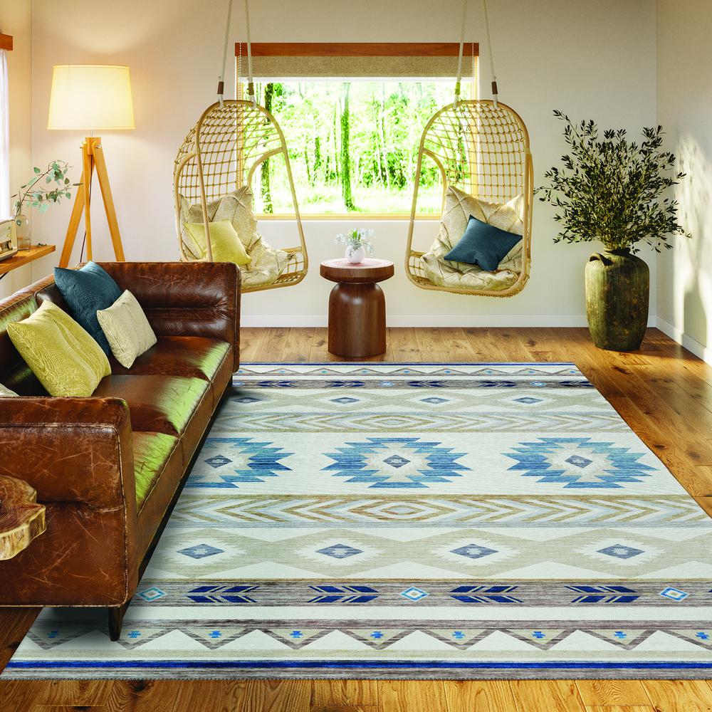Indoor/Outdoor Phoenix PH3 Ivory Washable 2'6" x 3'10" Rug