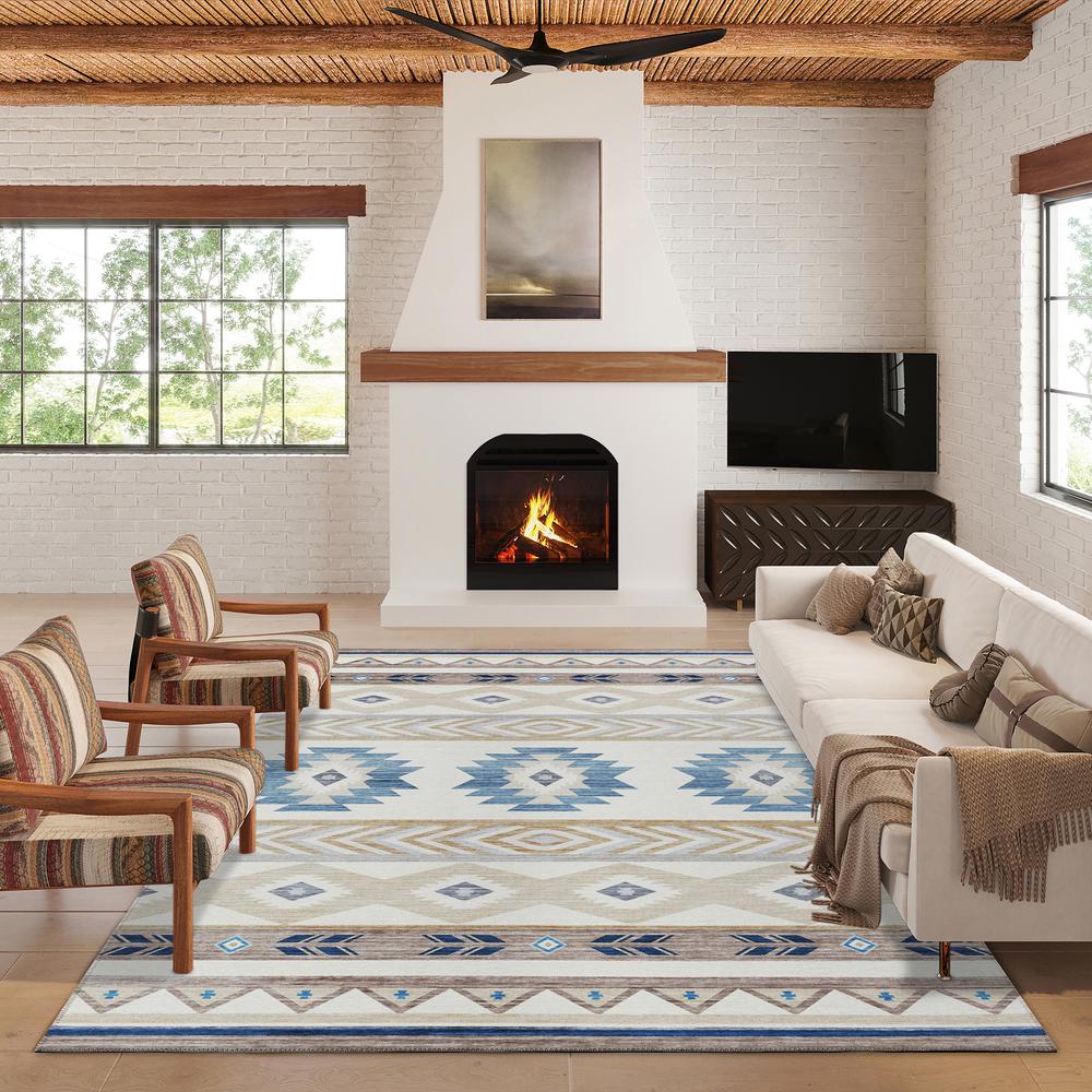 Indoor/Outdoor Phoenix PH3 Ivory Washable 2'6" x 3'10" Rug