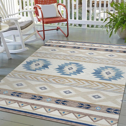 Indoor/Outdoor Phoenix PH3 Ivory Washable 2'6" x 3'10" Rug